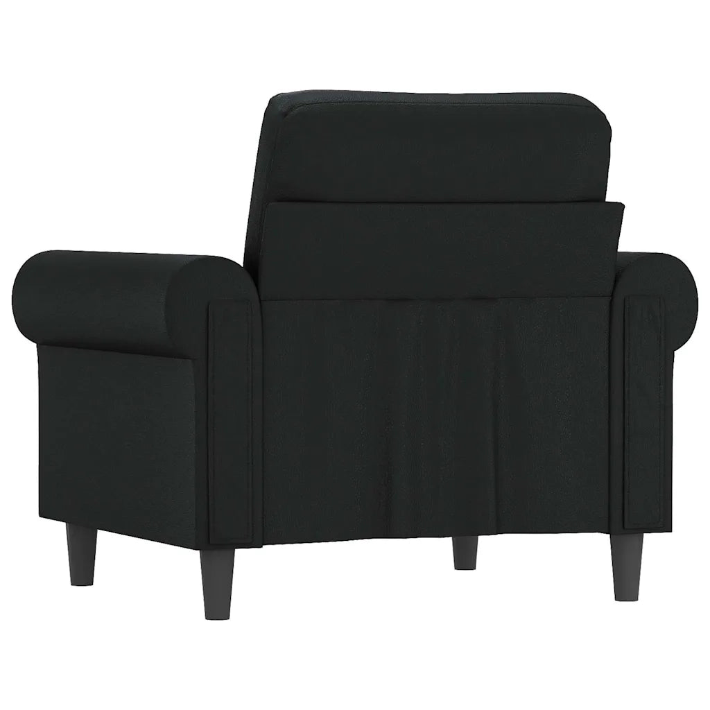 Poltrona | Sedia Relax Nera 60 cm in Similpelle
