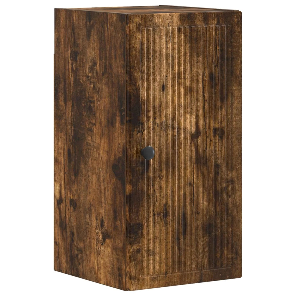 Set di armadietti da bagno in 3 pezzi EDE Rovere Fumo 3417743