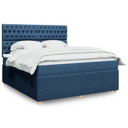 Giroletto a Molle con Materasso Blu 180x200 cm in Tessuto 3292148