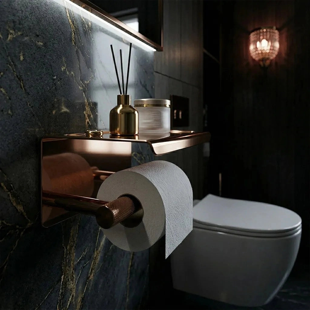 Portarotolo Con Ripiano 6613 Modern Copper