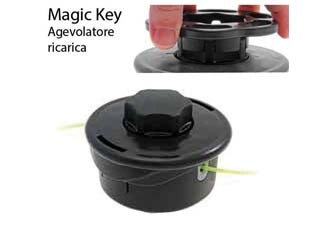 TESTINA PER DECESPUGLIATORE BATTI E VAI GARDEN DEVIL  ø mm.120 attacco F mm.10x1 sinistrorso