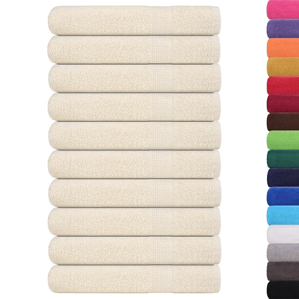 Asciugamani per sauna FROGN 10 pezzi Crema 80x200 cm 360 g/m² 137009