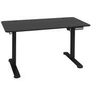 Scrivania Elettrica Regolabile in Altezza 140x70 cm, Piano in Truciolato Nero, Telaio in Acciaio con Protezione Anti-Collisione e Memoria Altezza
