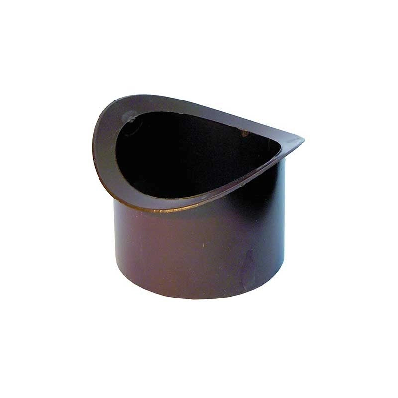 Bocchello in pvc marrone per gronda tipo "milano" : Diametro - 80