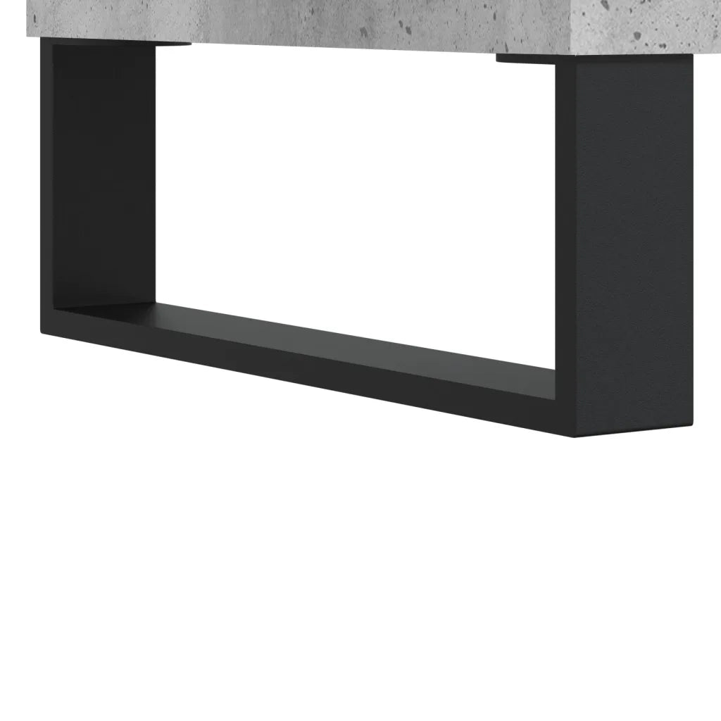 Mobile Porta TV Grigio Cemento 102x36x50 cm Legno Multistrato 829064
