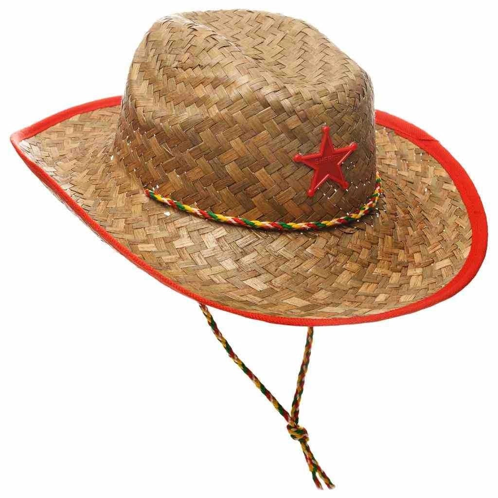 Cappello in paglia marrone 54x7