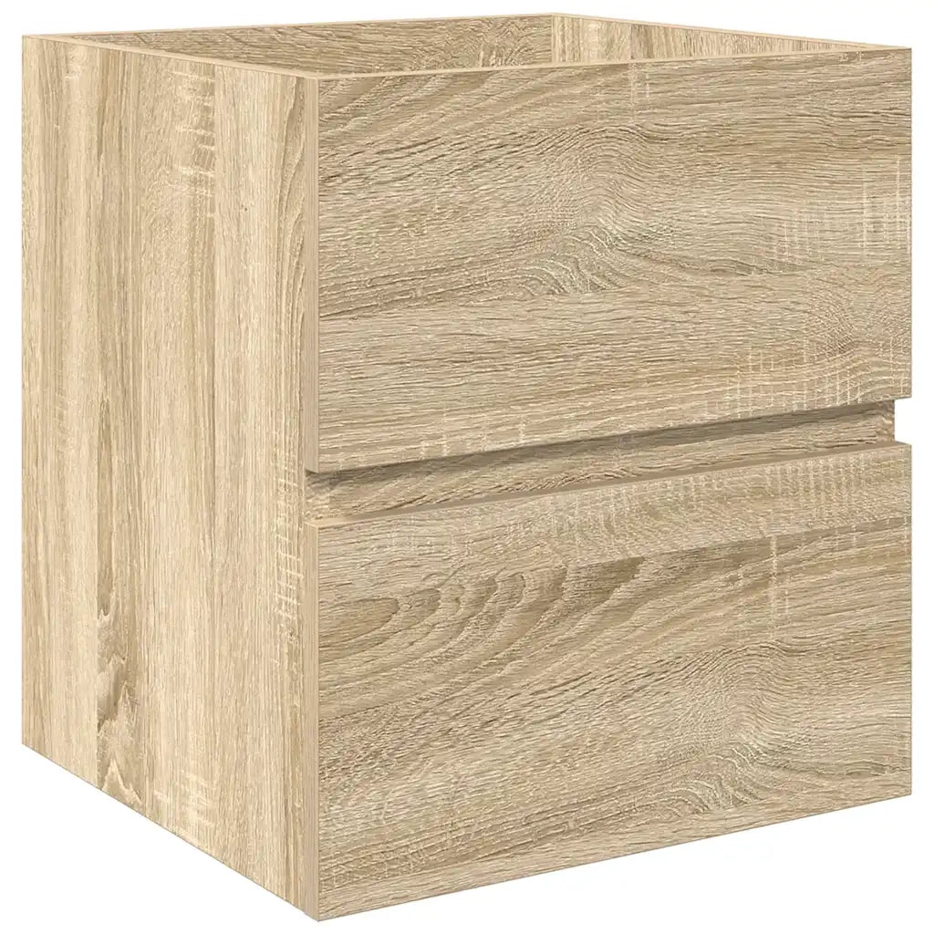 Set Mobili da Bagno 2 pz Rovere Sonoma in Legno Multistrato 3325038