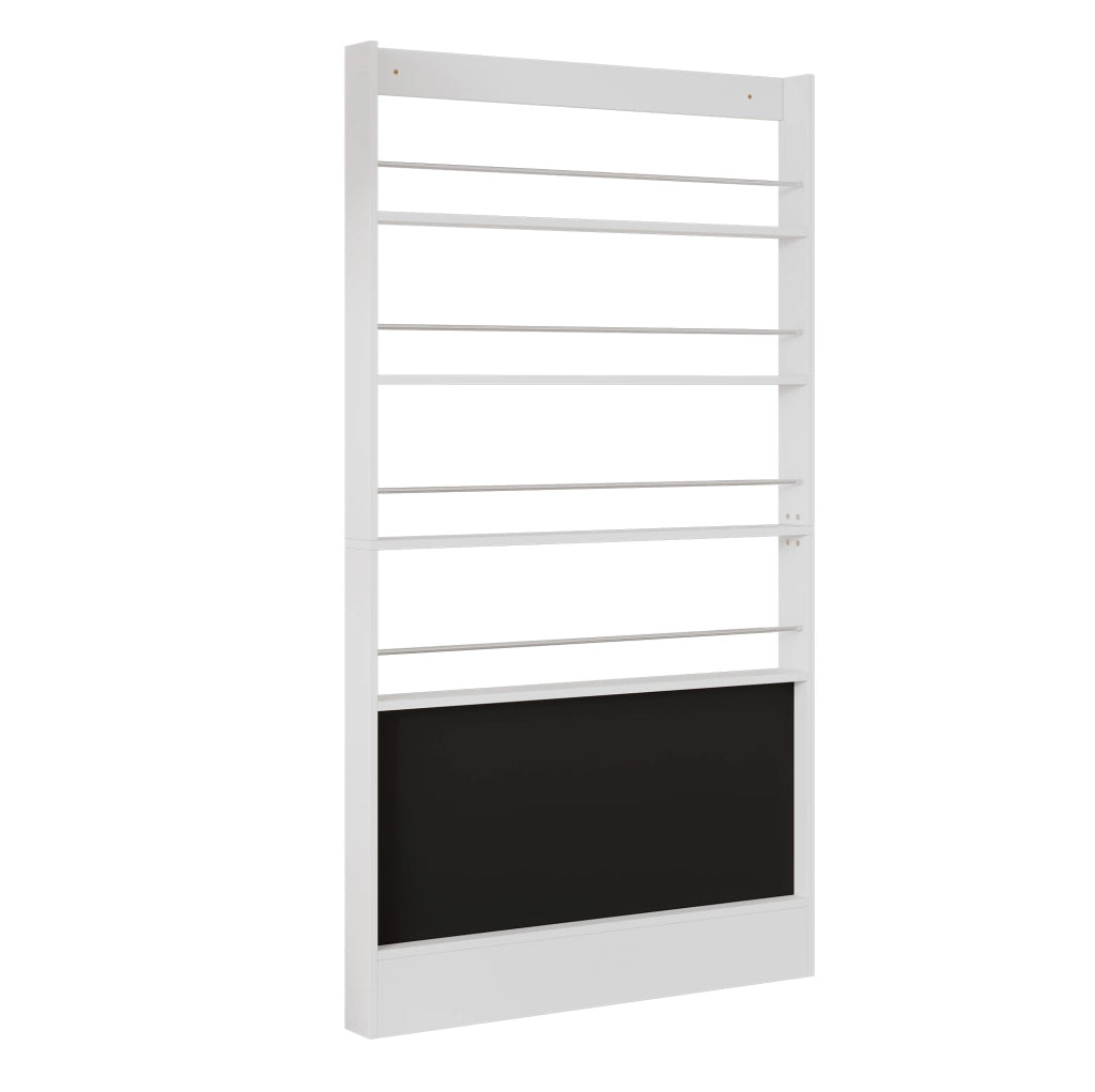 Libreria a 4 Ripiani con Lavagna Nera, Salvaspazio 100x10x180 cm per Cameretta