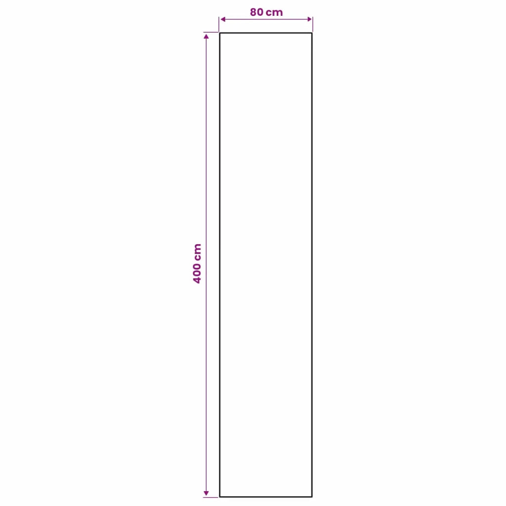 Runner Tappeto LESAKA Nero e bianco 80 x 400 cm 42045373