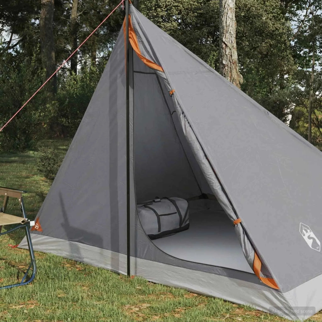 Tenda da backpacking Grigio e arancione 4 persone