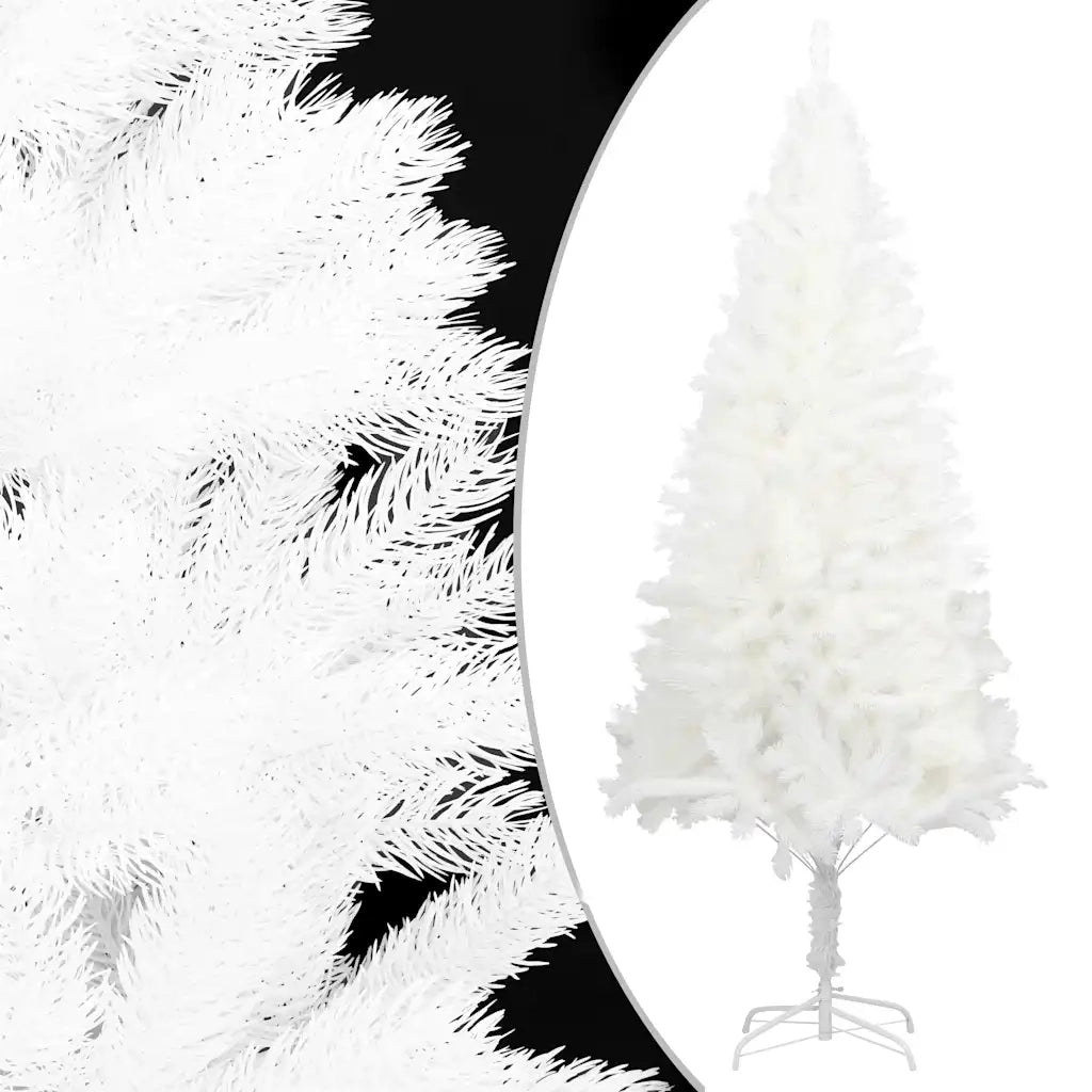 Albero di Natale Preilluminato con Palline Bianco 210 cm 3077721