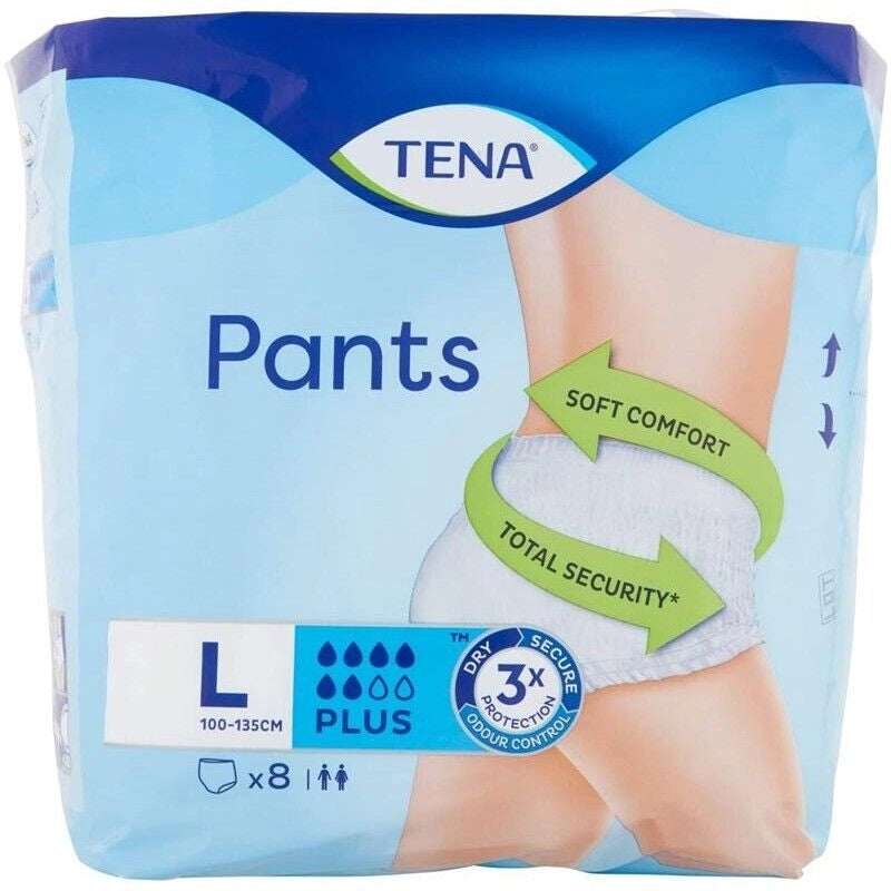 TENA LADY PANTS PLUS TAGLIA LARGE 8 PEZZI