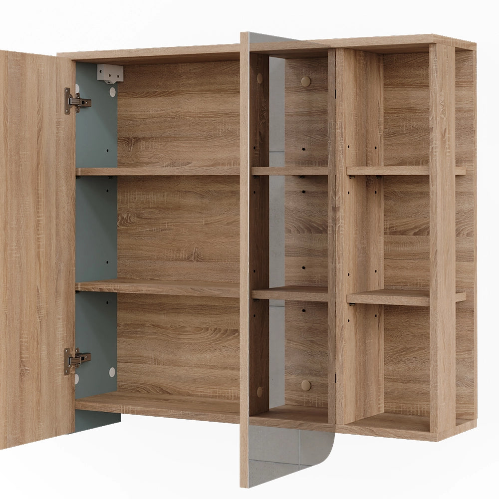 Vicco Mobile a specchio Sonoma/blu 80 x 75 cm con specchio
