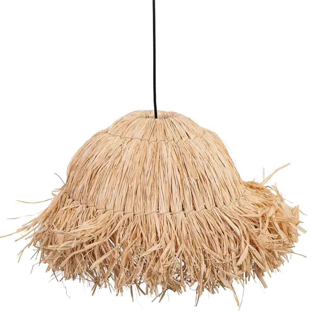 Lampada da soffitto in rafia d37x25