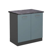 Vicco Mobile lavello cucina Grigio-blu 80 cm , PL Antracite