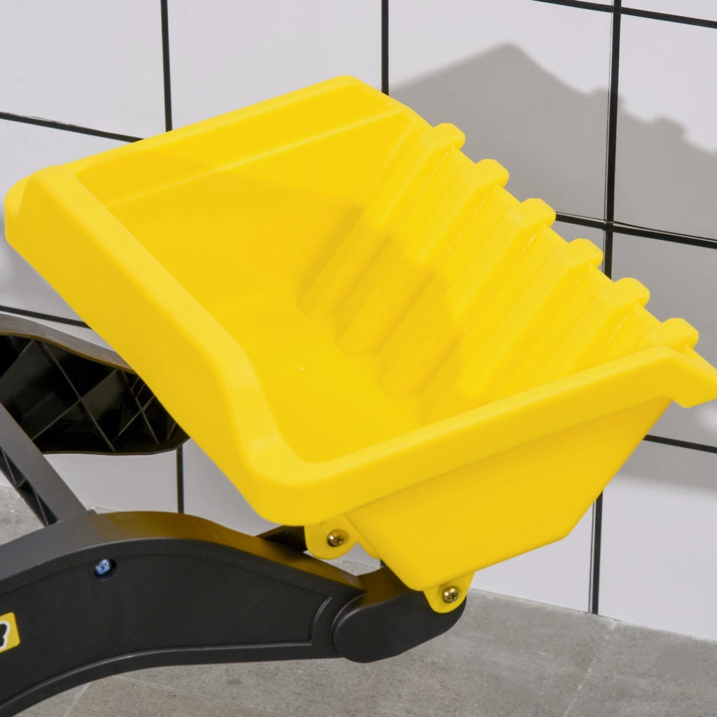 Escavatore A Pedali per Bambini con Ruspa Giallo