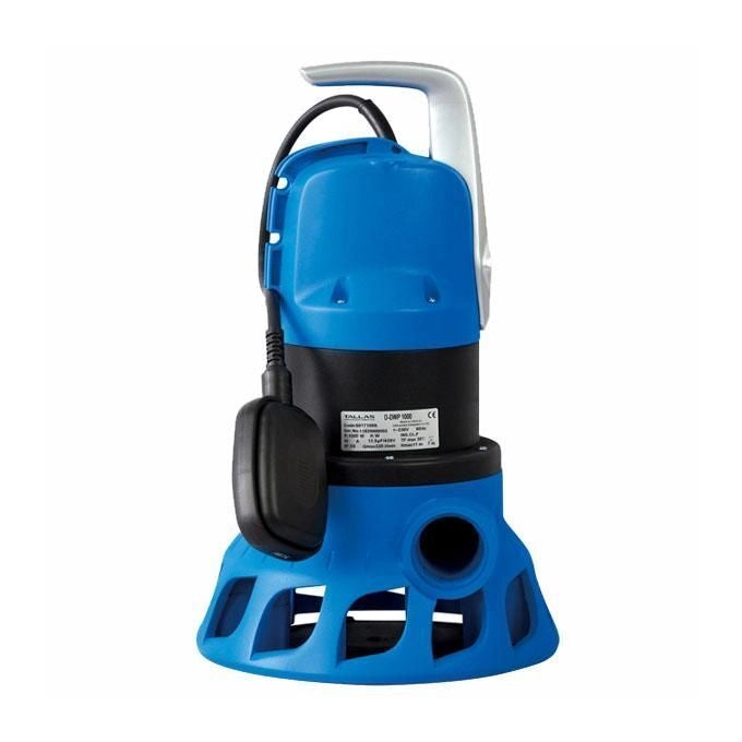 Tallas D-DWP 1000 Elettropompa Sommersa Acque Cariche 1000W 1.3 HP Portata 320 l-min Prevalenza 11m Particelle 38mm IP68