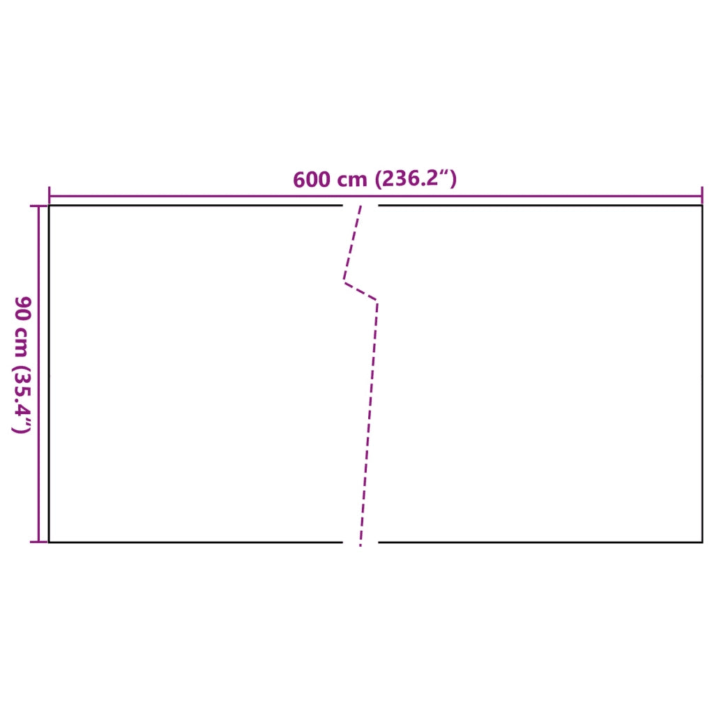 Schermo da balcone | Paravento da Balcone Antracite 600x90 cm in Polyrattan