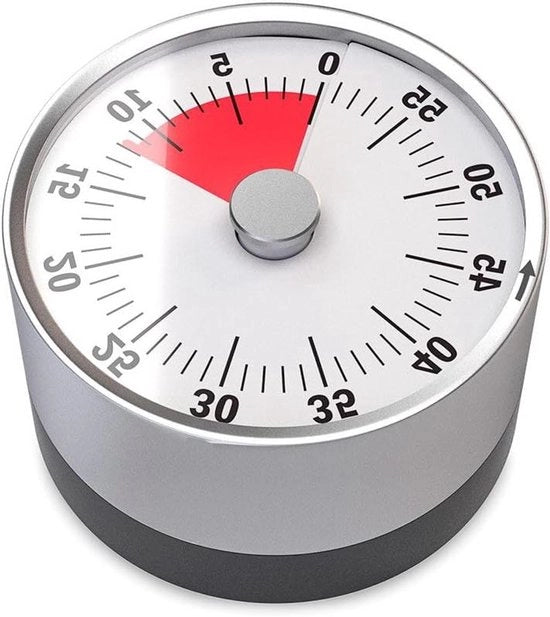 Timer meccanico e magnetico - Regolabile da 1 a 60 minuti - Nero