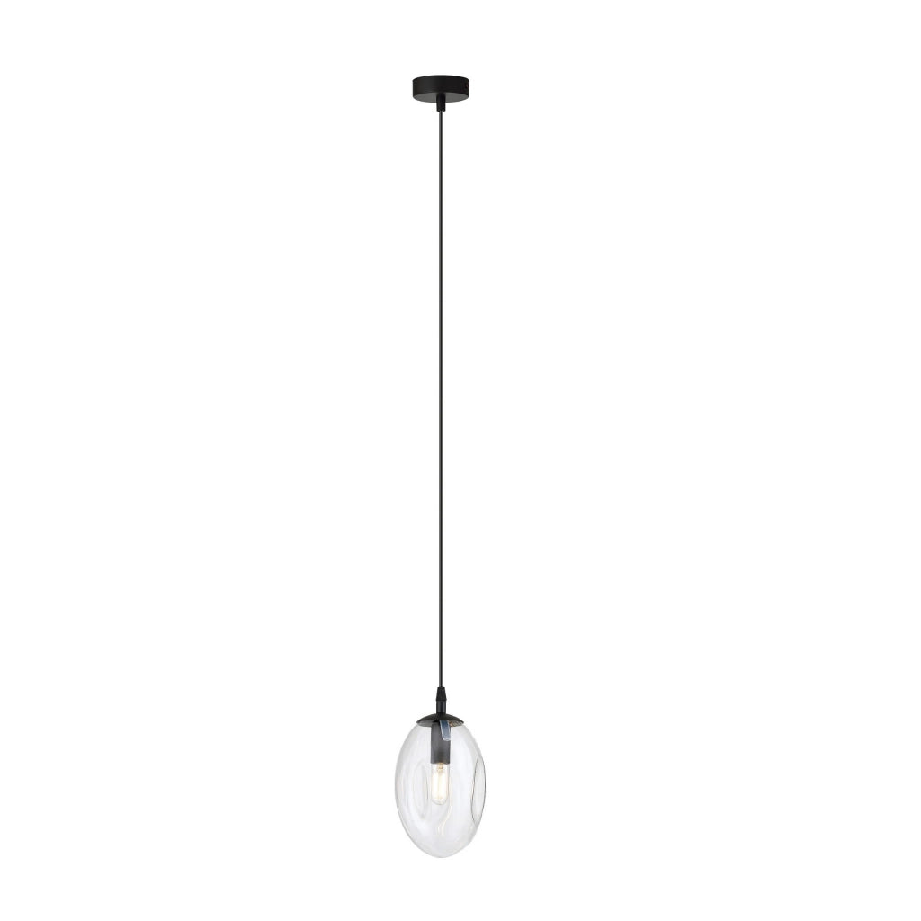Lampada a sospensione Emibig Astral E14 vetro trasparente