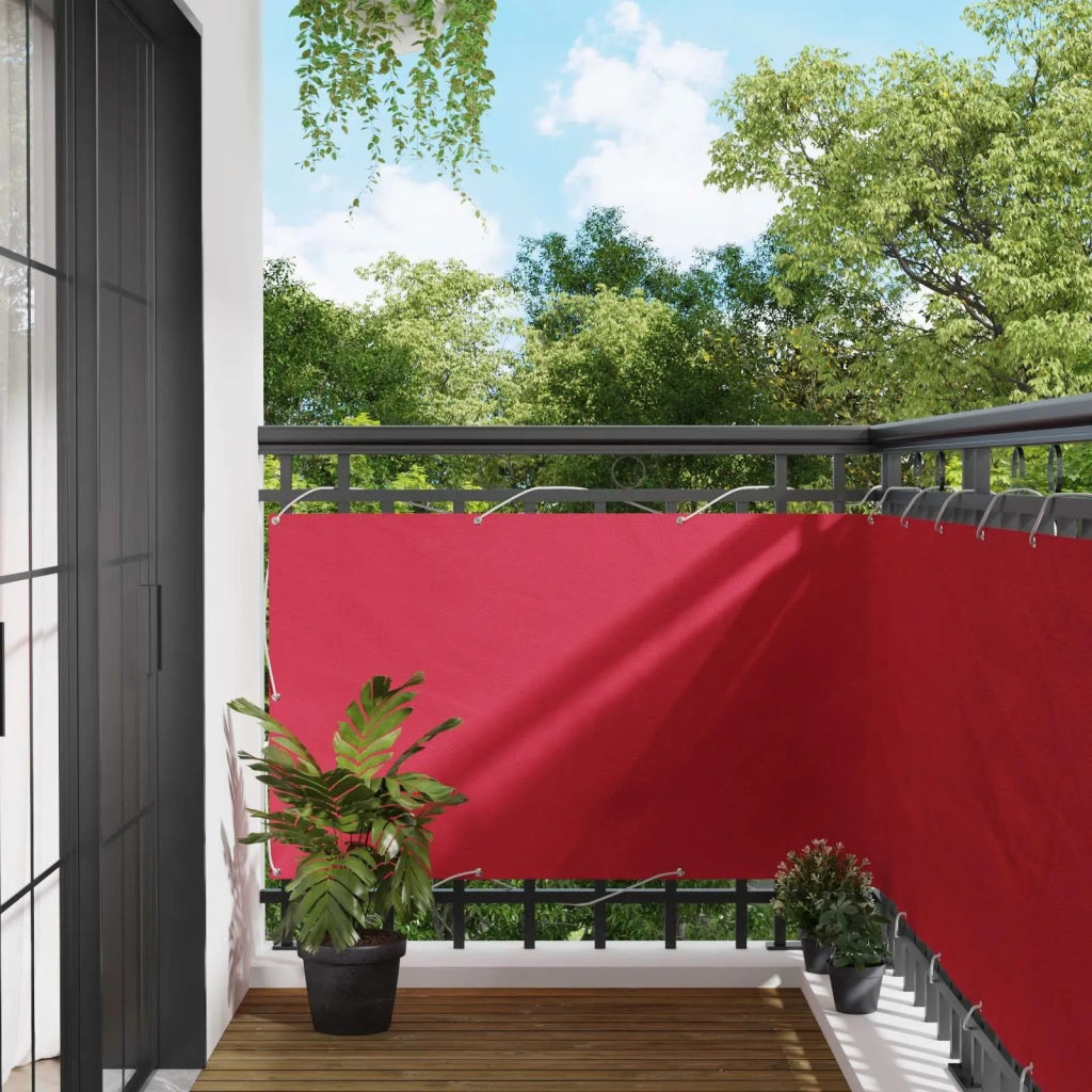 Schermo da balcone | Paravento da Balcone Borgogna 90 x 200 cm Tessuto Oxford
