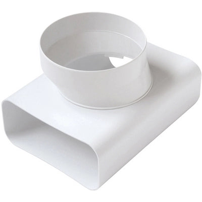 RACCORDO A T VT PER PASSAGGIO DA TUBO RETTANG. A TONDO- D.100 / 120x60 mm- FIRST- pezzi 1