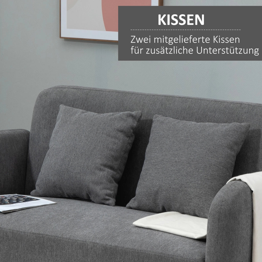 Divano 2 posti ¨C Minimal ¨C Grigio 130x70x80 cm