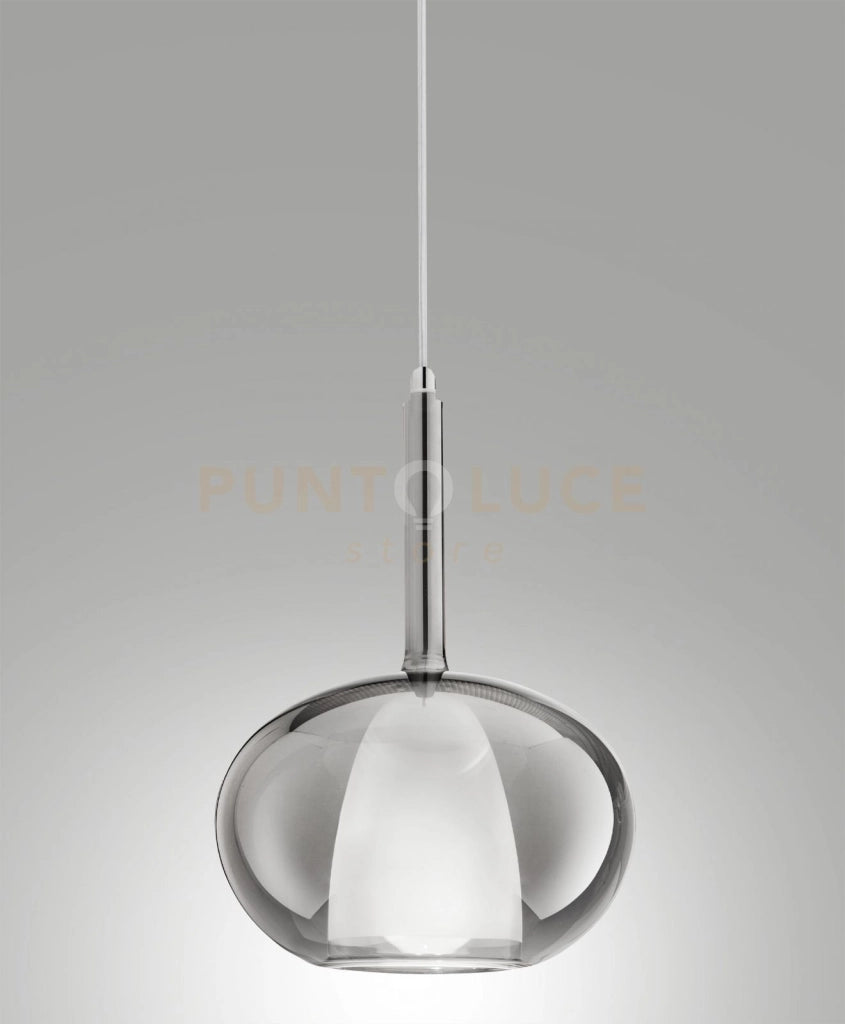3787-50-126 EDISON VETRO FUME' D.22CM COMPLETO DI CAVO X KIT LUCI