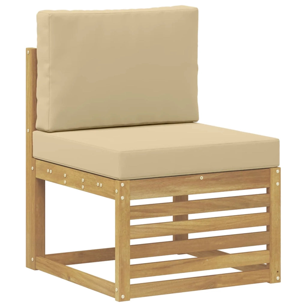 Set di divani da esterno 4 pcs Bianco e Beige 3391633
