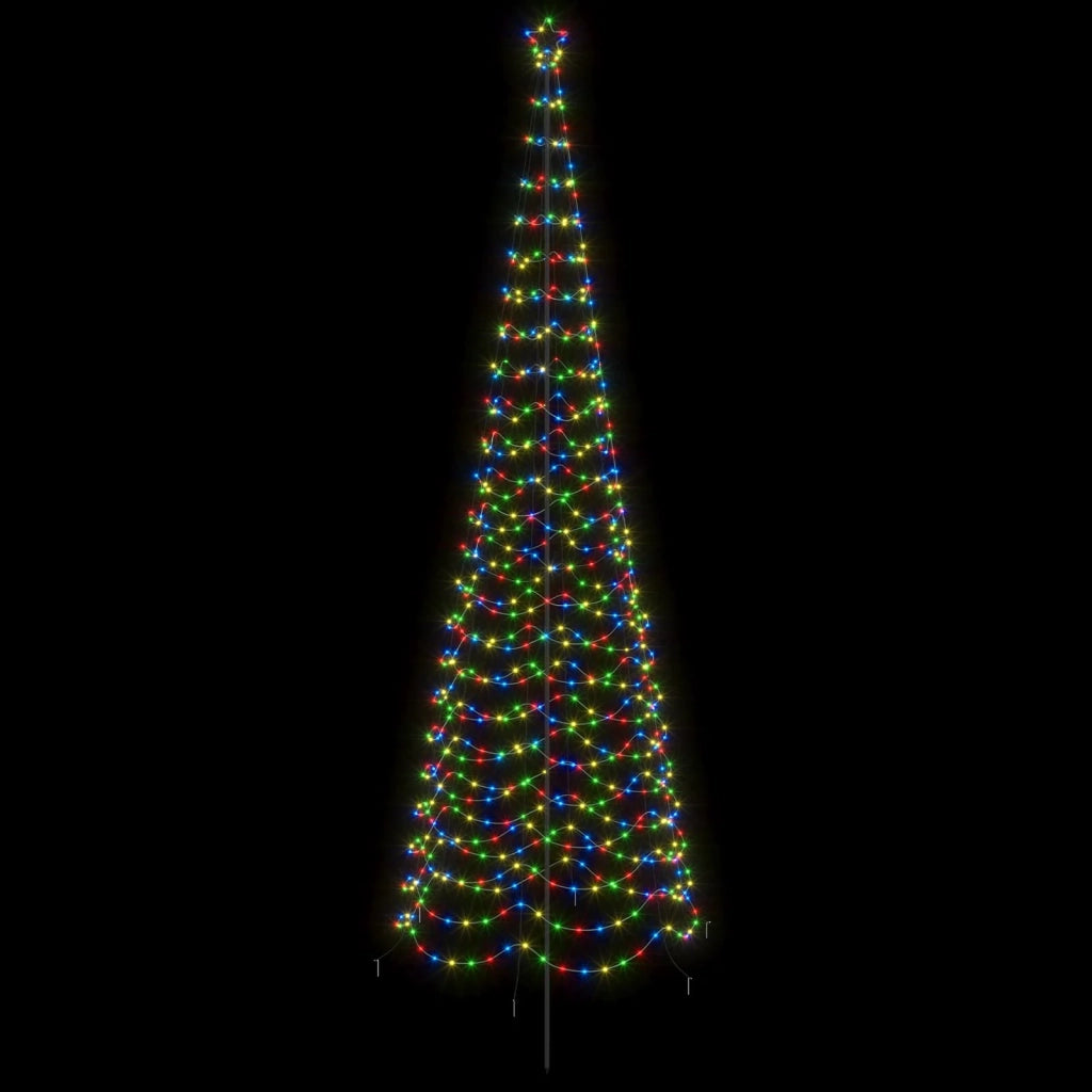 Albero di Natale a spirale LED con picchetto EKENAS 400 cm 42056600