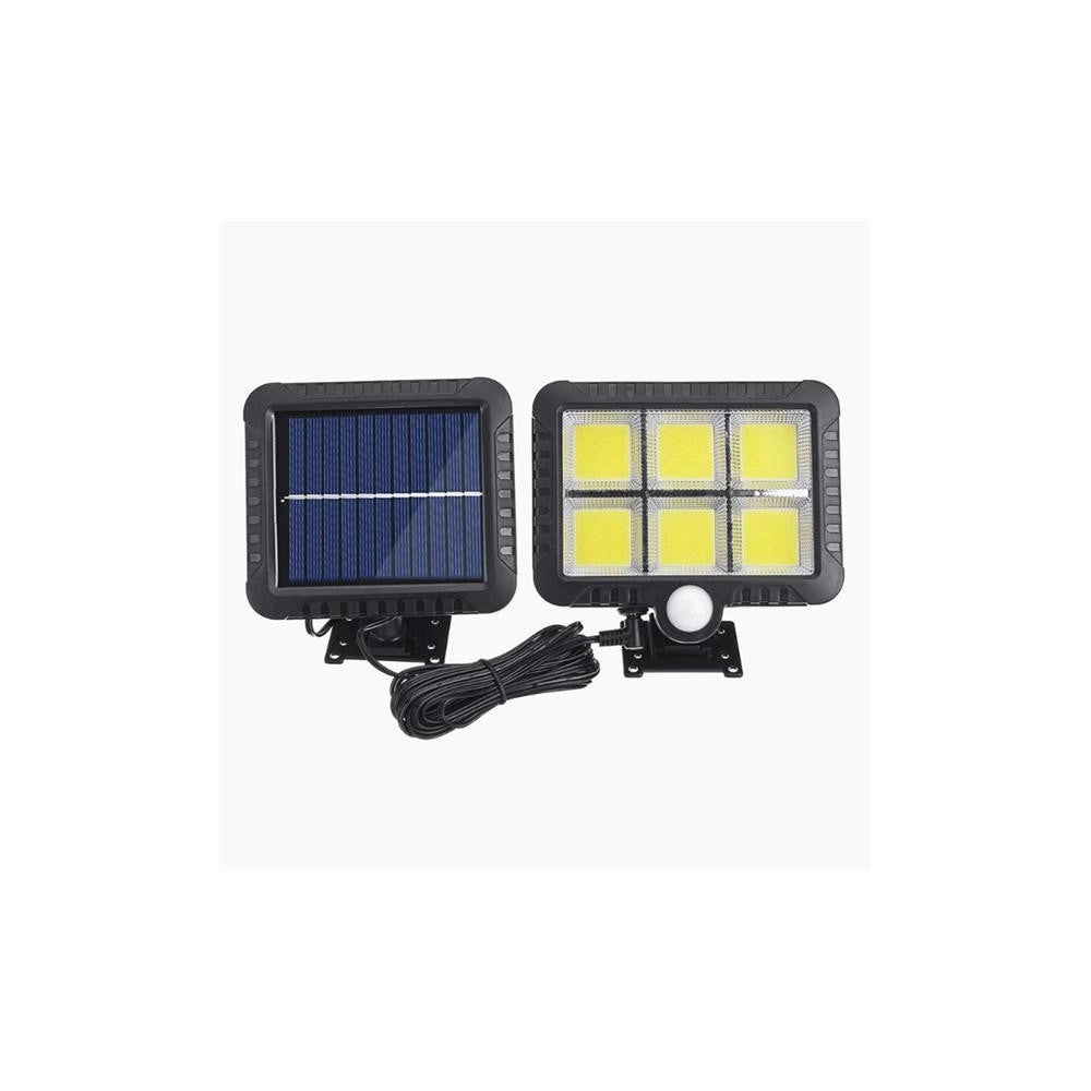 Trade Shop - Faretto Led Da Esterno Con Pannello Solare Con Sensore Di Movimento Telecomando -