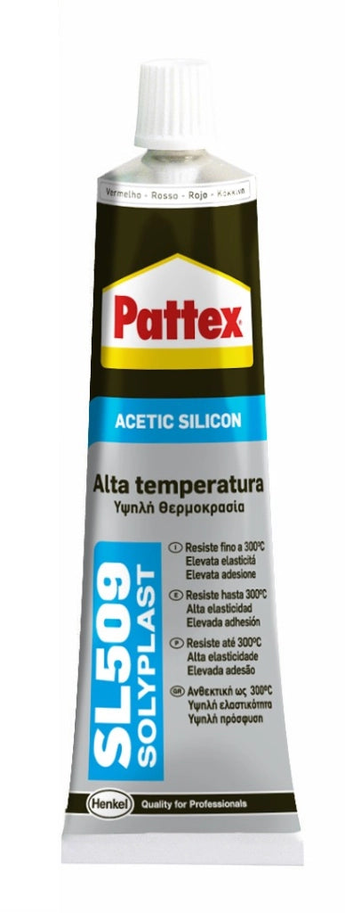 PATTEX SILICONE ALTA TEMP. SL509 ROSSO 70 ML TUBETTO