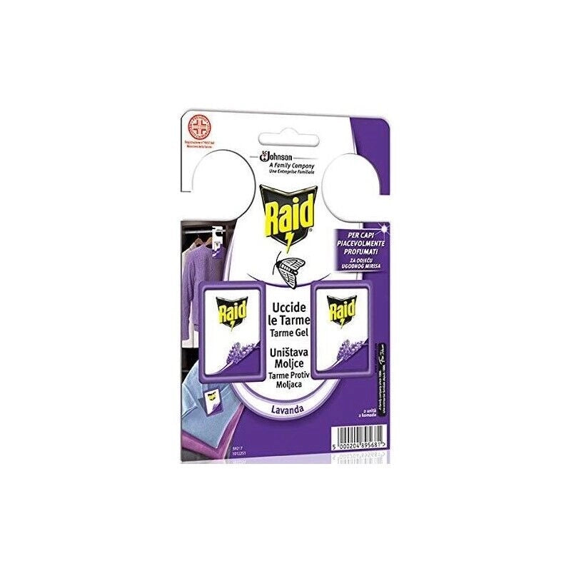 SET 6 RAID TARMICIDA GEL PROFUMATO ALLA LAVANDA