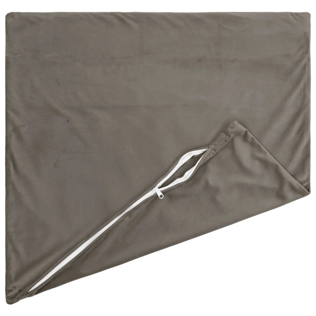Federa 2 pcs HEERLEN Grigio Chiaro 30 x 30 cm Velluto 907367