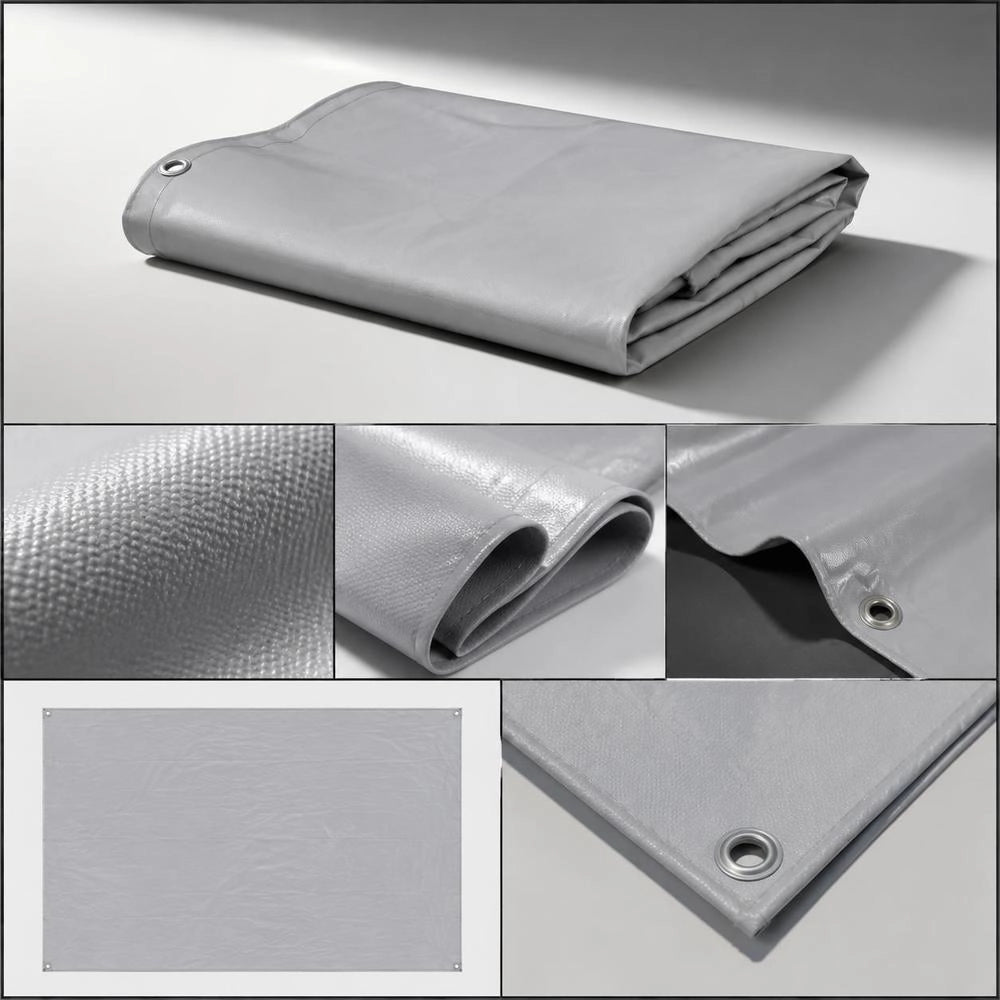 Tarpaulin 650 G/square Meter 3x4 M Grey