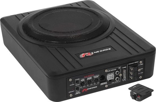 Subwoofer Attivo 200W - Nero - Qualità Audio Perfetta per la Tua Auto