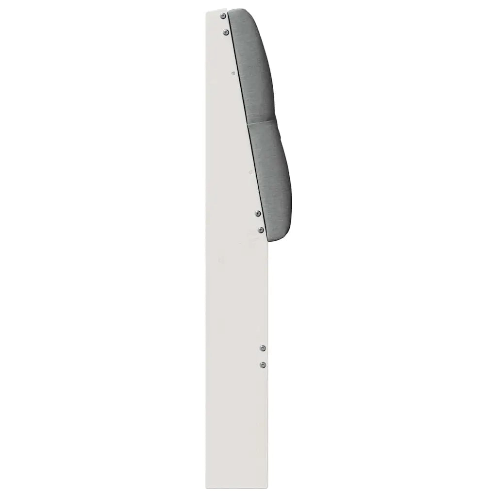 Testiera imbottita Grigio chiaro 100 cm Pino massello 879358