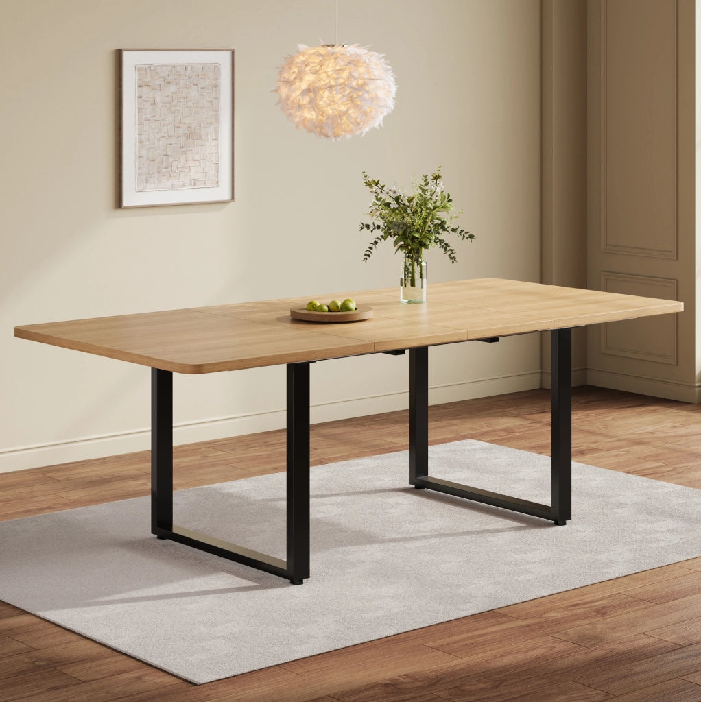 Tavolo da pranzo allungabile in MDF rovere 140-220 cm