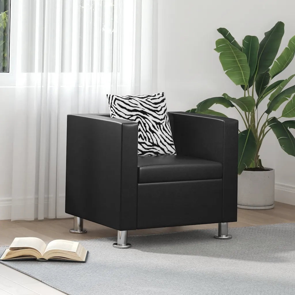 Poltrona Nera in Similpelle 242210