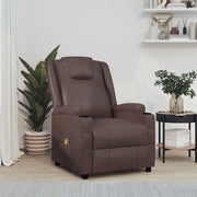 Divano Sedia-Poltrona Massaggiante Marrone in Similpelle 872869