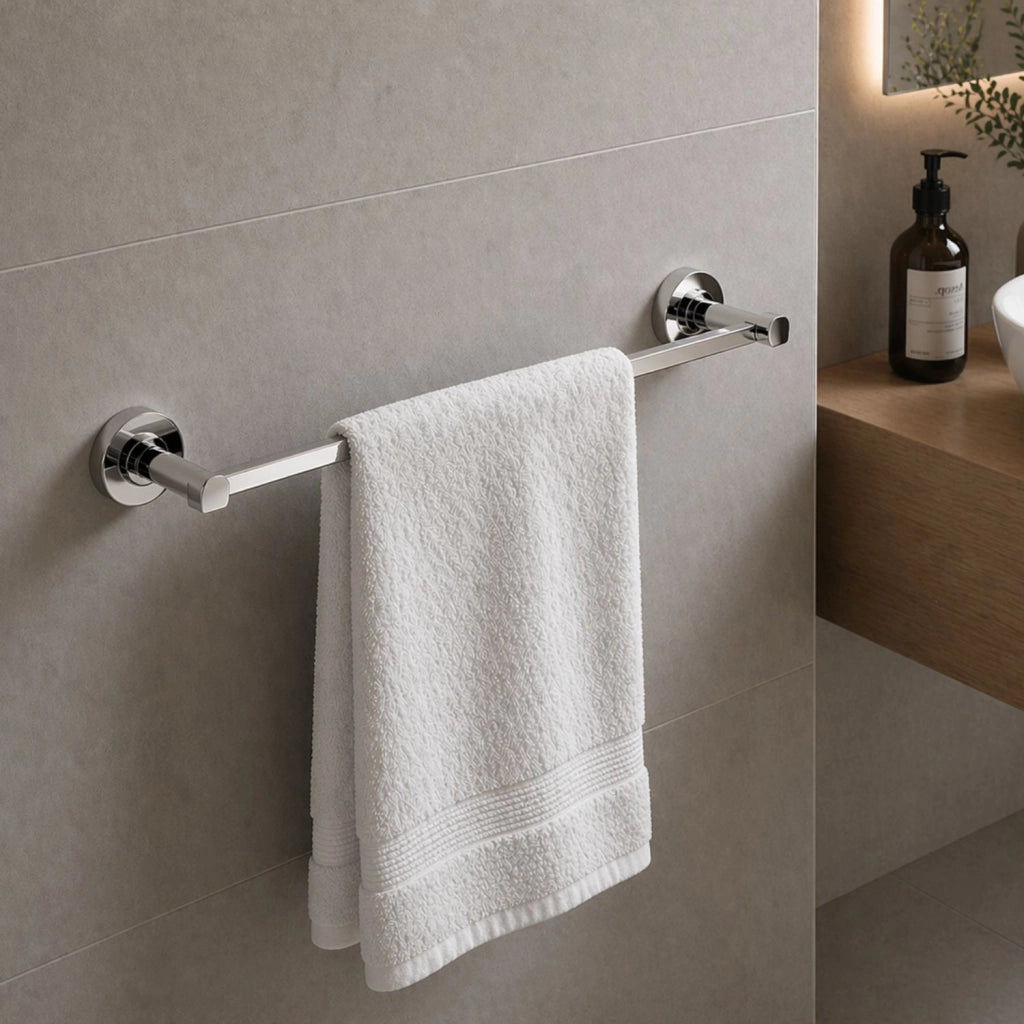 Porta asciugamani ottone cromato lucido serie luparia 2 misure *** misura 60 cm, confezione 1