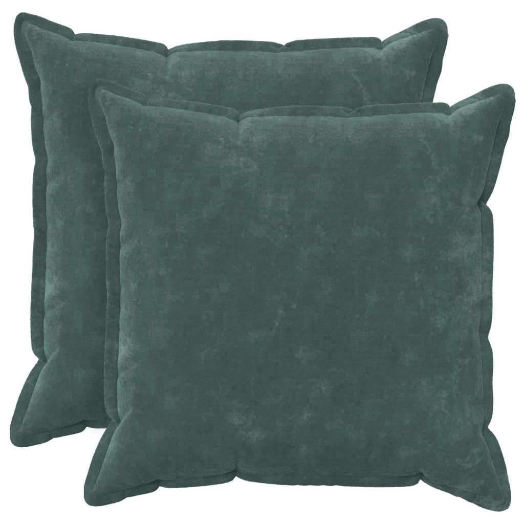 Cuscino con cuscino HOUTEN 2 pz Blu mare Fleece in microfibra 936328