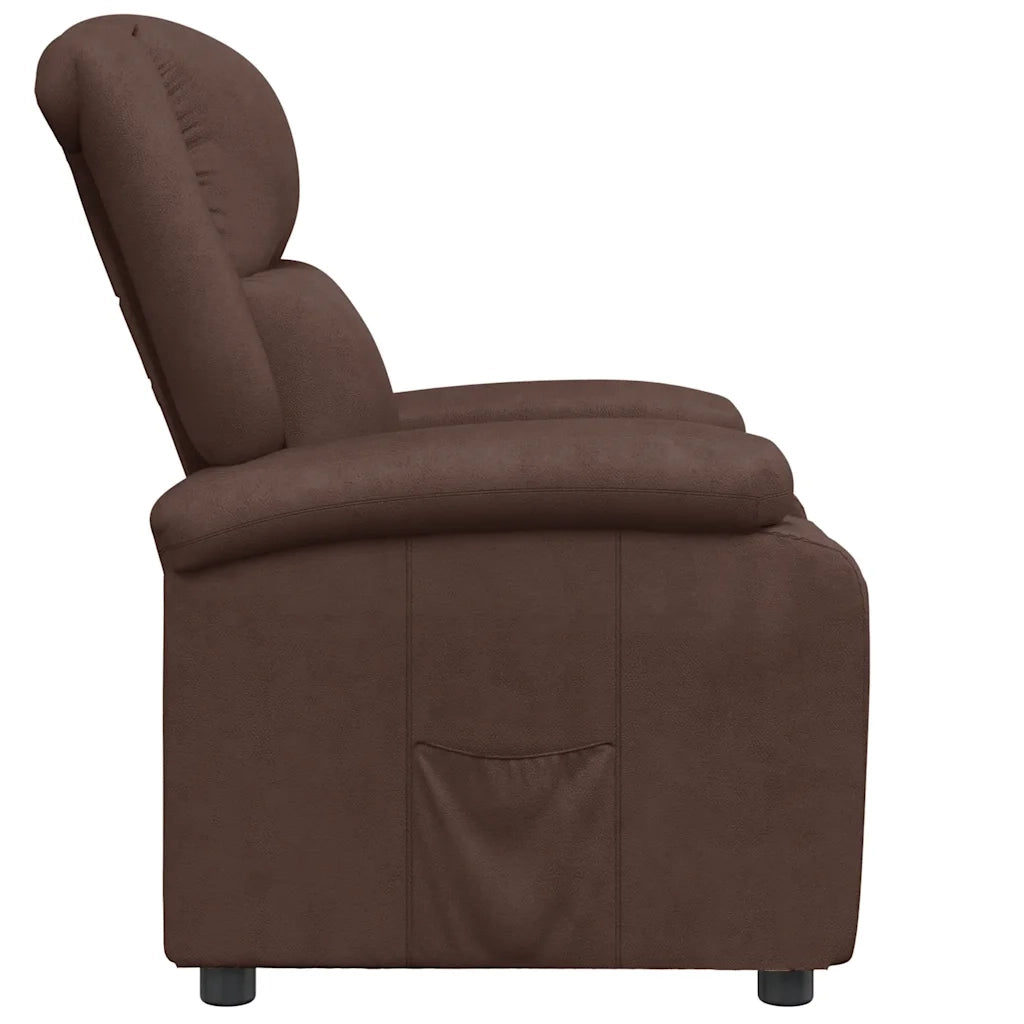 Poltrona Reclinabile Marrone in Similpelle 340171