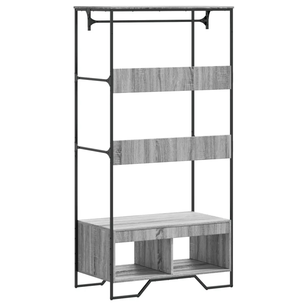 Armadio Grigio Sonoma 90x50x180 cm in Truciolato CFW2012294