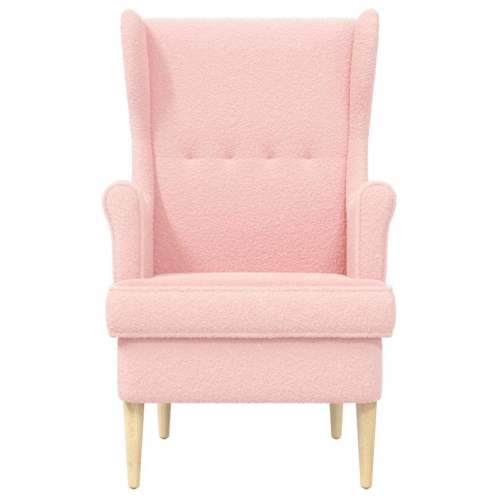 Poltrona Rosa Bouclé 42029892