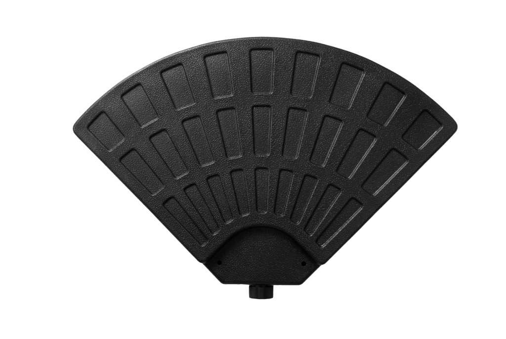 Base per Ombrellone Quadrata a 4 Piastre in Plastica PE Resistente per Ombrelloni da Giardino