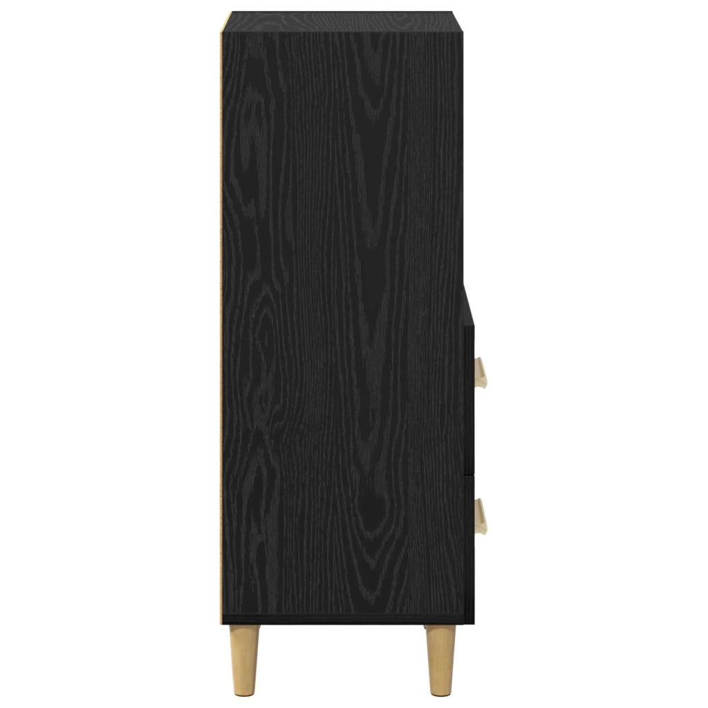 Credenza Rovere nero 34 x 34,5 x 90 cm Legno multistrato 880945