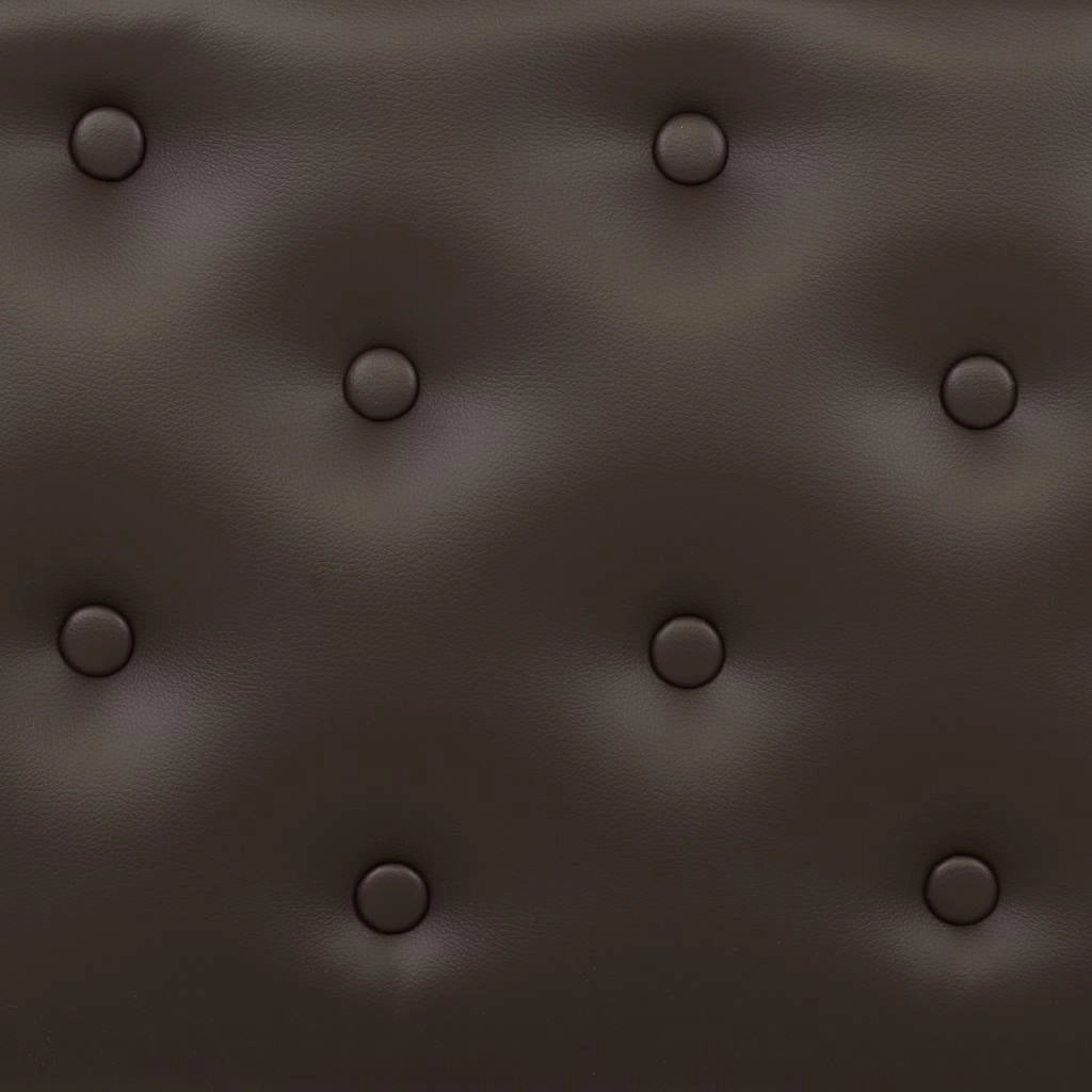Divanetto imbottito marrone 108x54x40h