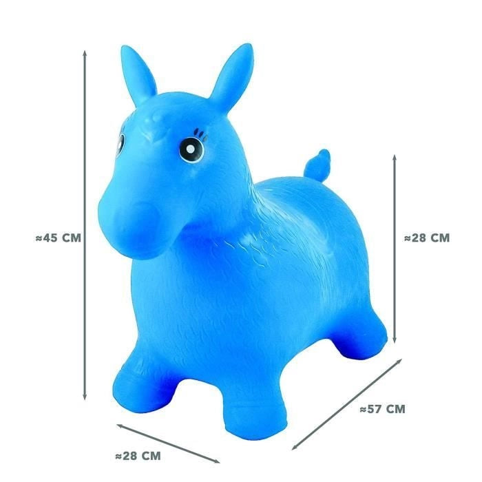 gonfiabile cavallo ponticello blu