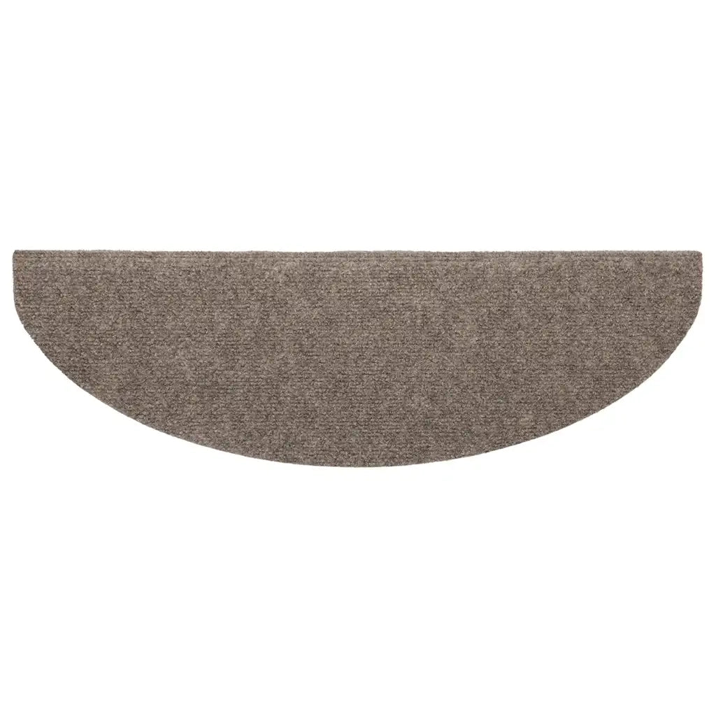 Tappetini per scale autoadesivi 5 pz | Gradini per Scale 65x21x4 cm beige semicircolari grandi